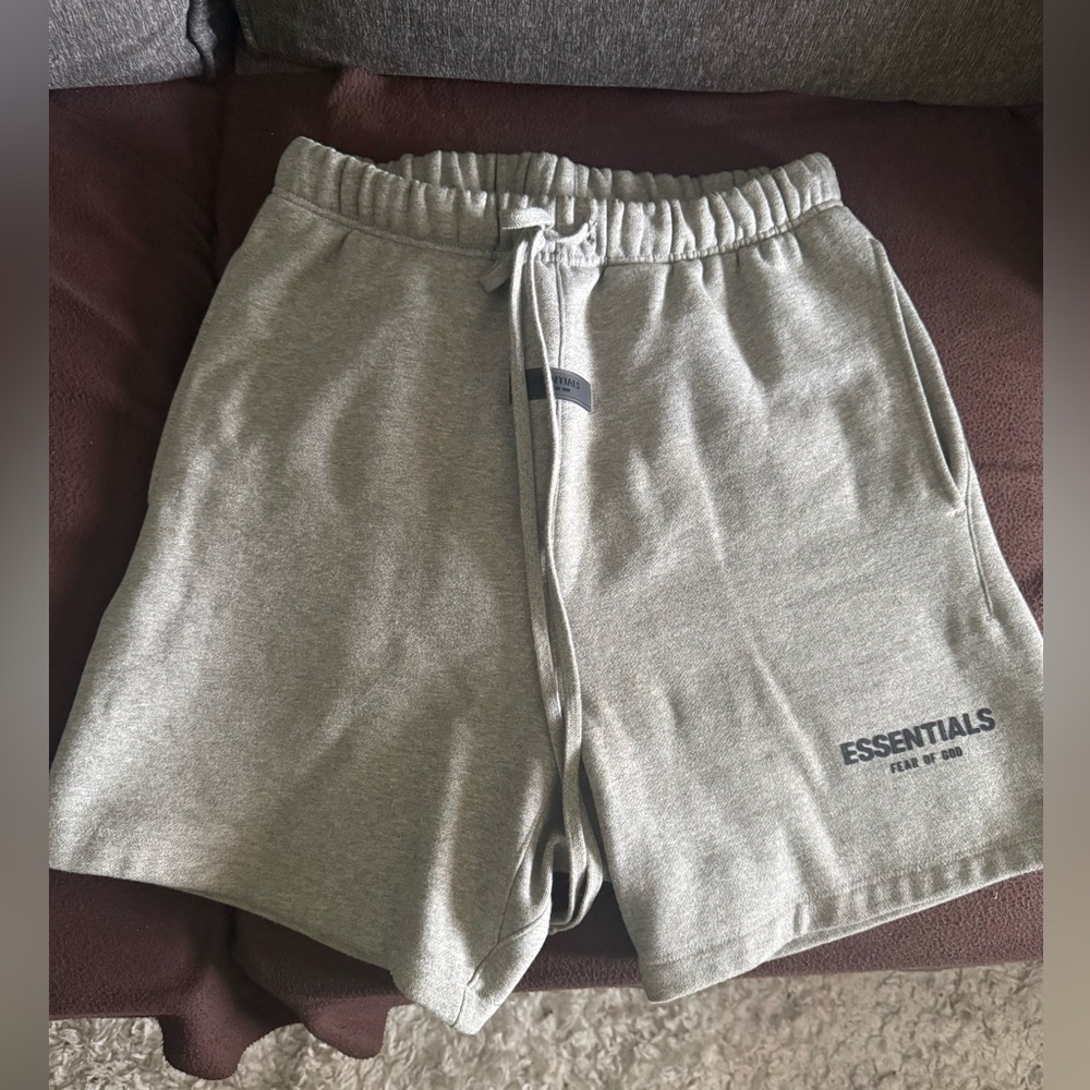 Fear of God Essentials Dark Oatmeal Shorts
